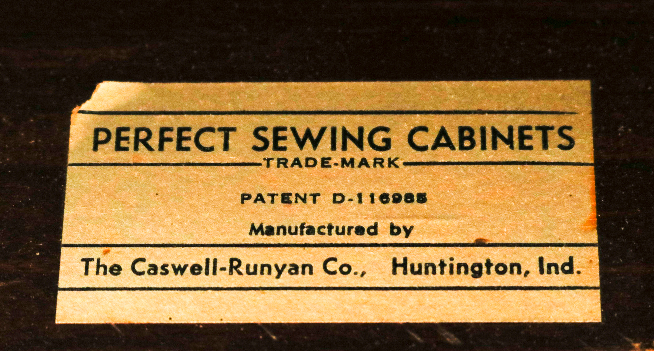 Vintage Sewing Cabinet by Caswell-Runyan Co.