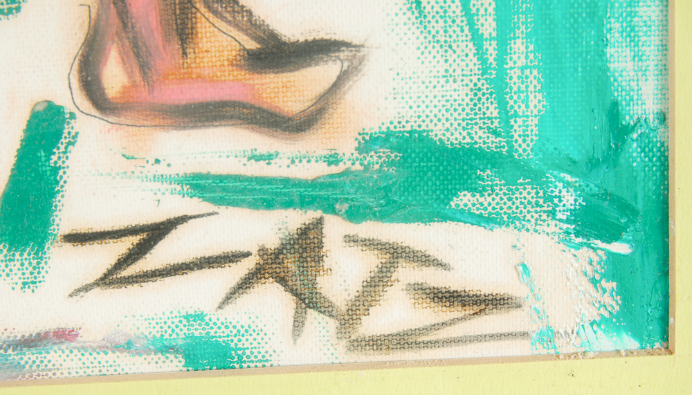 Leonard Zatz Dancing Nudes Oil on Canvas