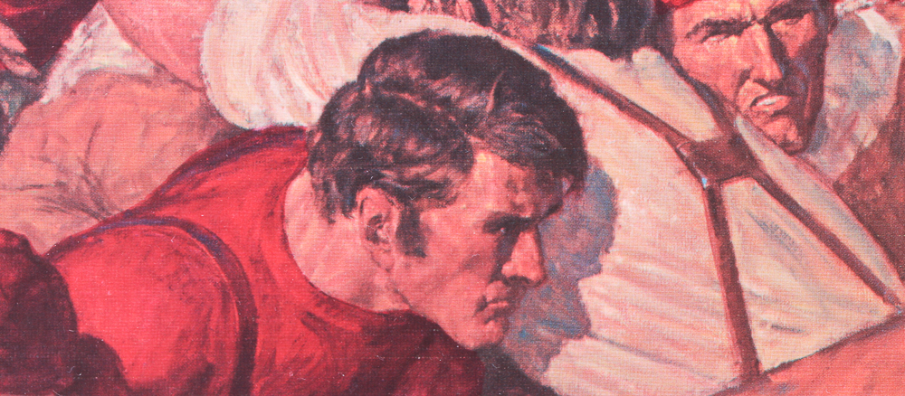 Two Arnold Friberg Offset Lithographs of Historic Football Games