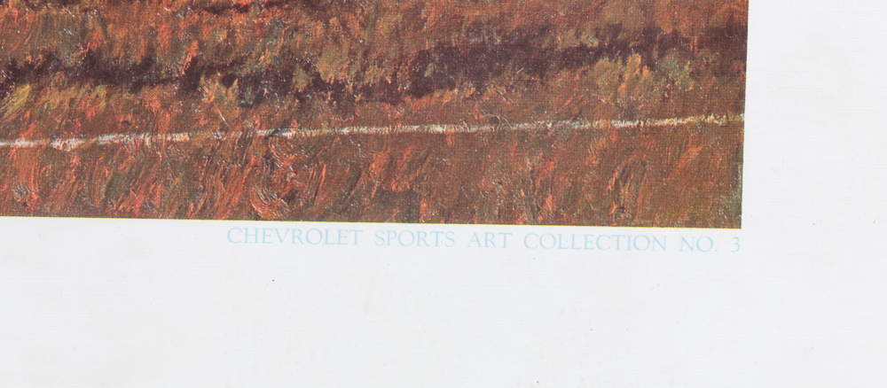 Two Arnold Friberg Offset Lithographs of Historic Football Games