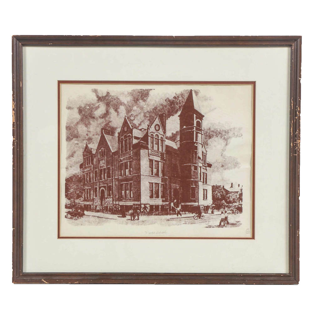 Herbert Fall Limited Edition Serigraph "North School"