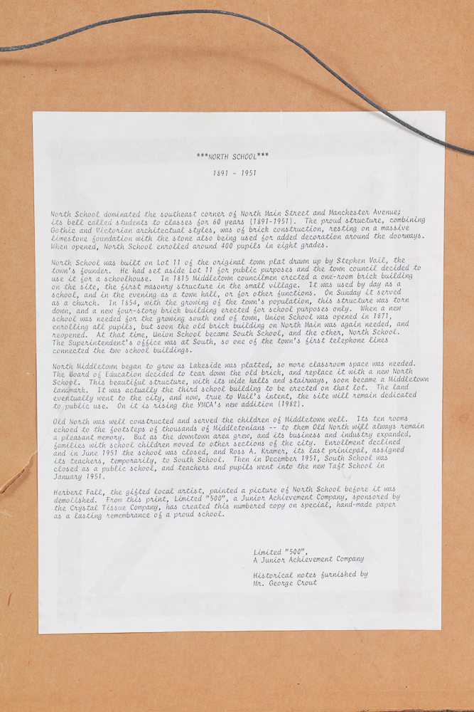 Herbert Fall Limited Edition Serigraph "North School"