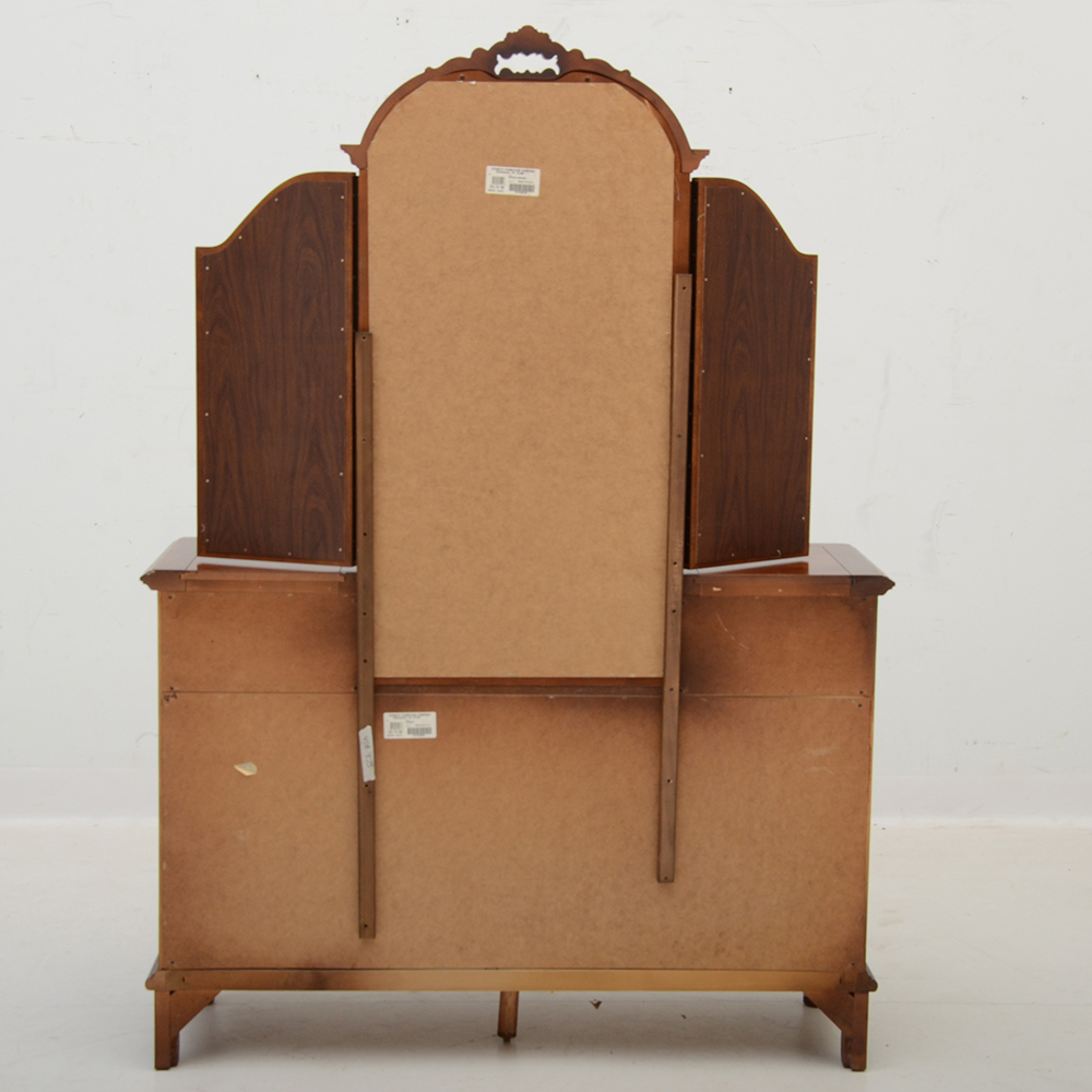 Stanley Furniture Vanity with Tri-fold Mirror