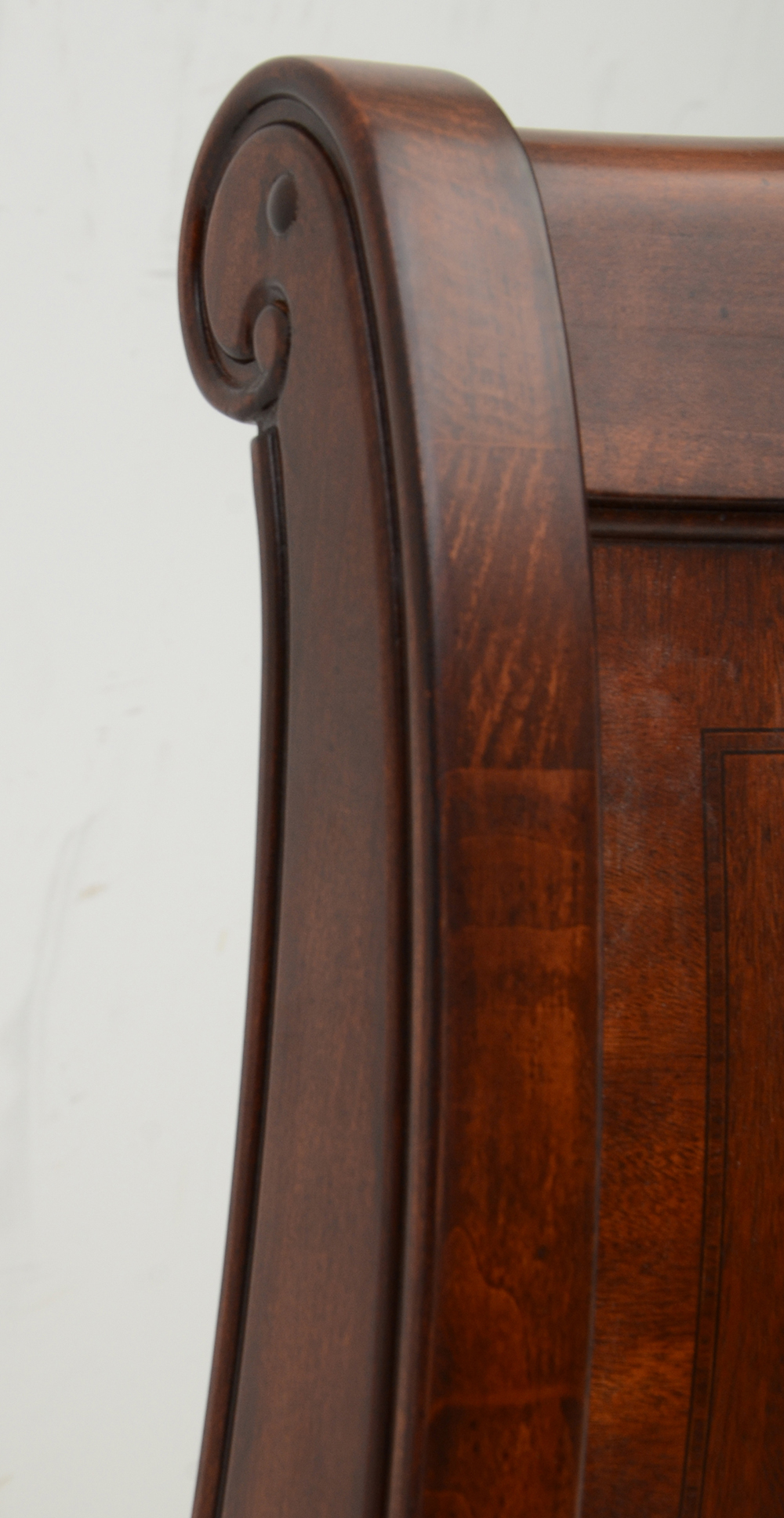 Mahogany King-Size Sleigh Bed Frame