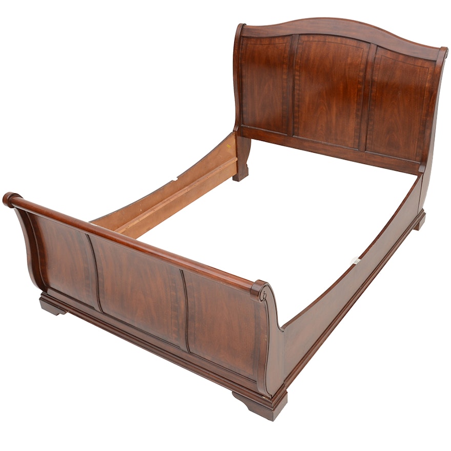 Mahogany King-Size Sleigh Bed Frame