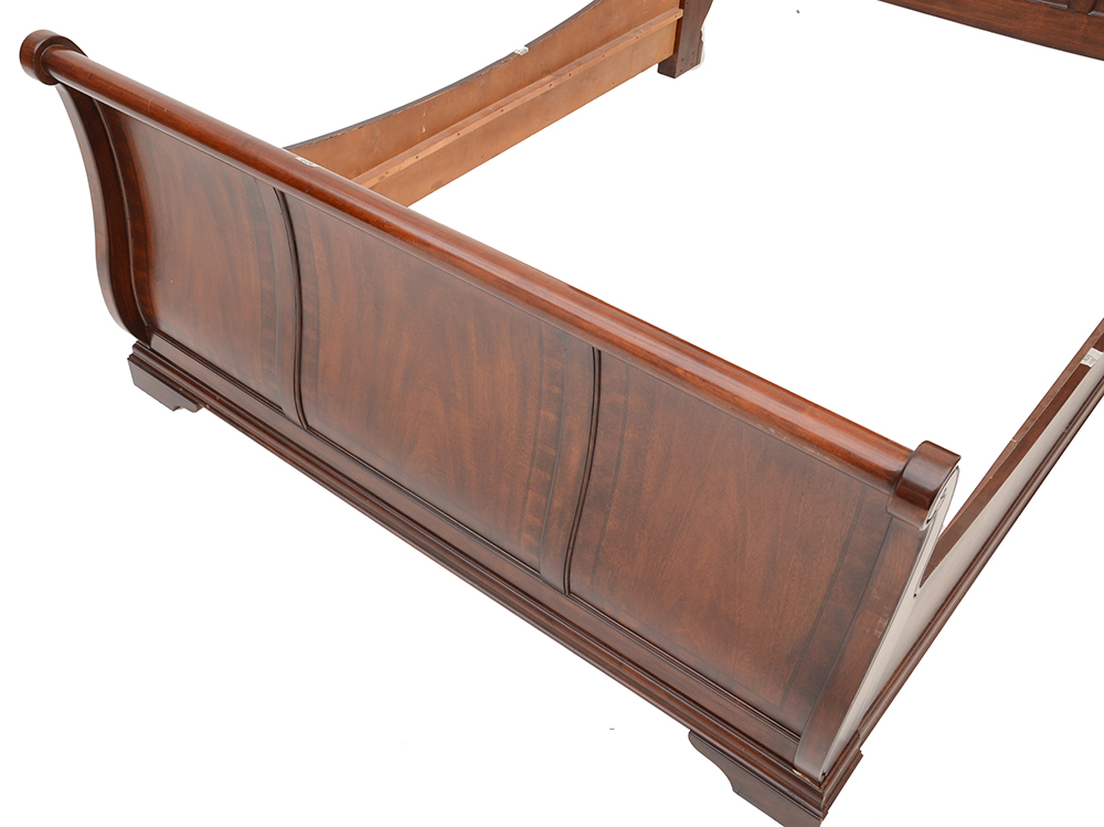 Mahogany King-Size Sleigh Bed Frame