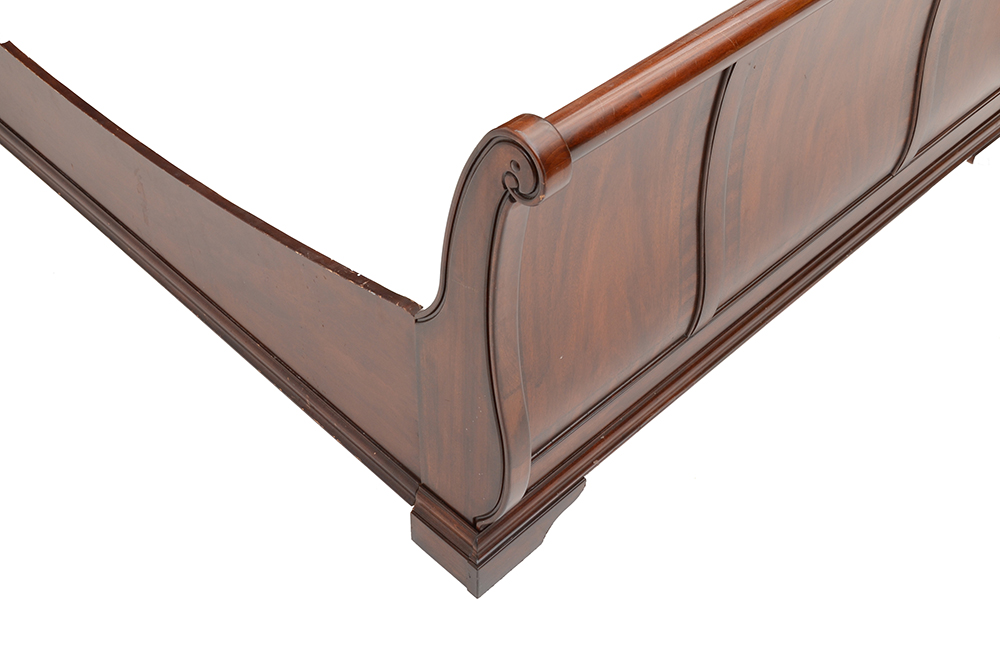Mahogany King-Size Sleigh Bed Frame