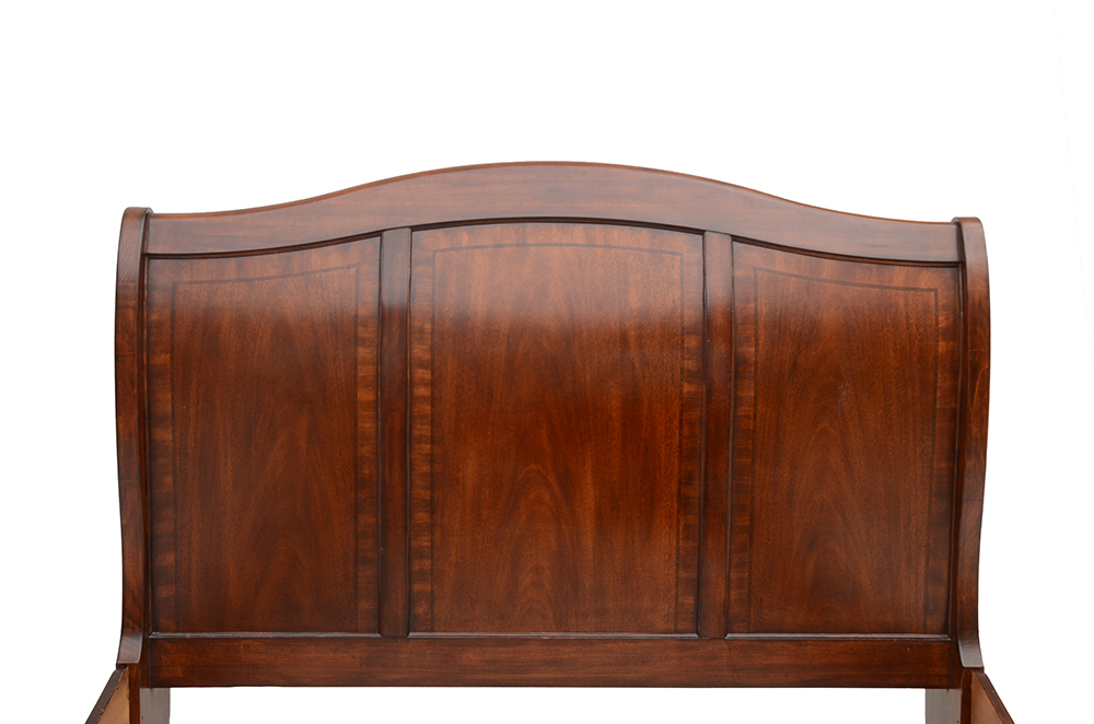 Mahogany King-Size Sleigh Bed Frame