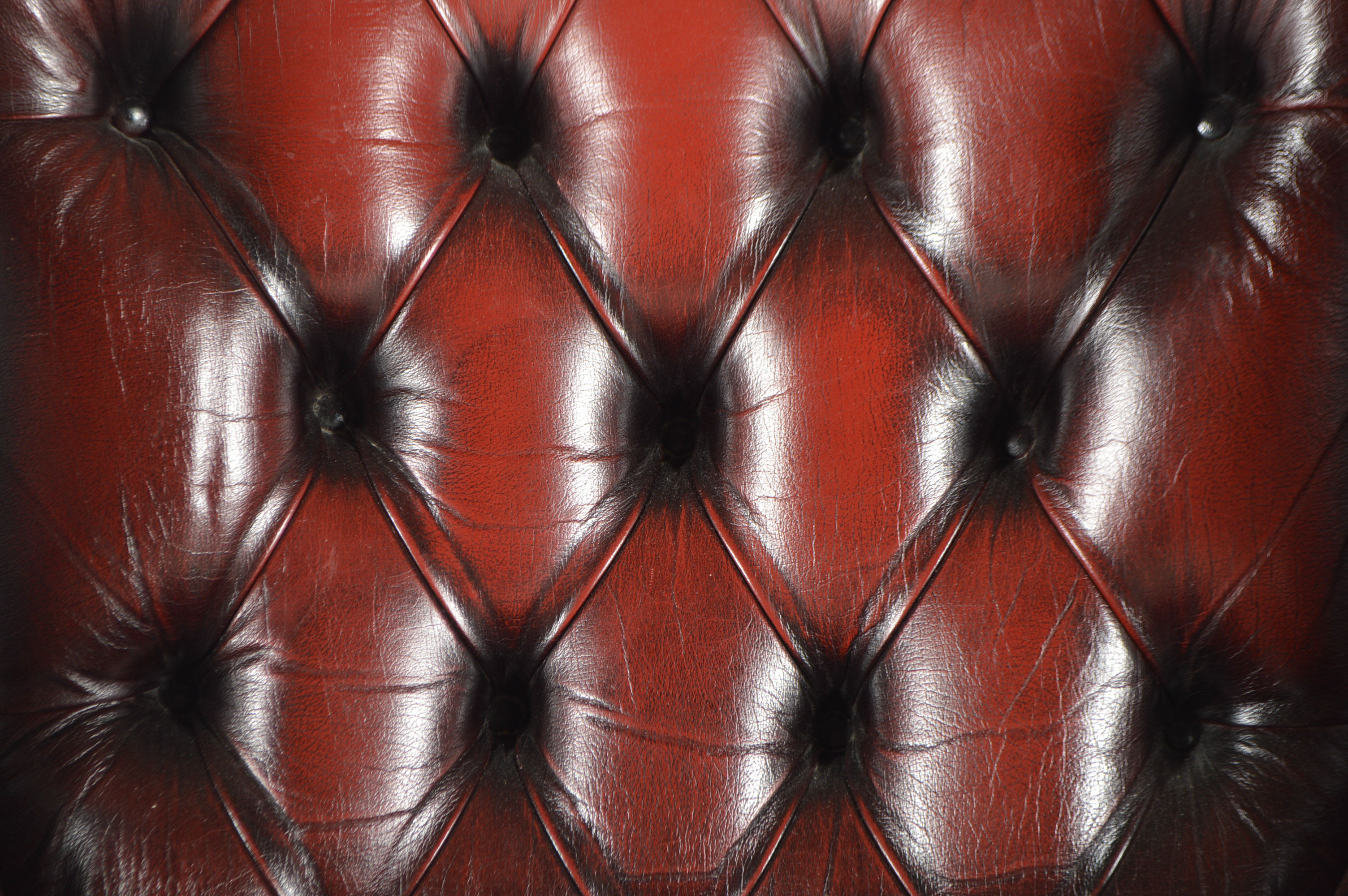 Burgundy Leather Wingback Chair