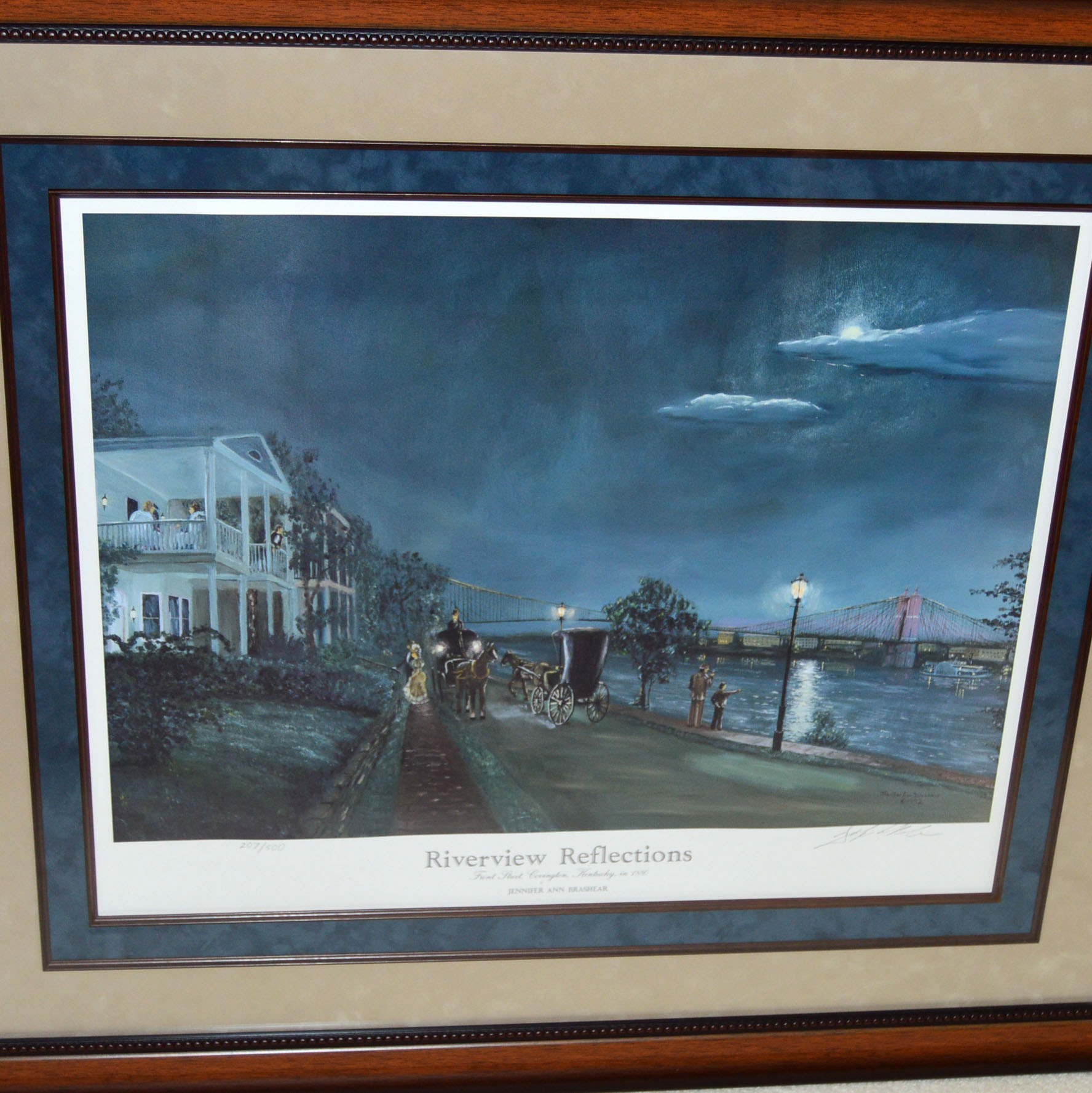 Jennifer Ann Brashear "Riverview Reflections" Offset Lithogaph