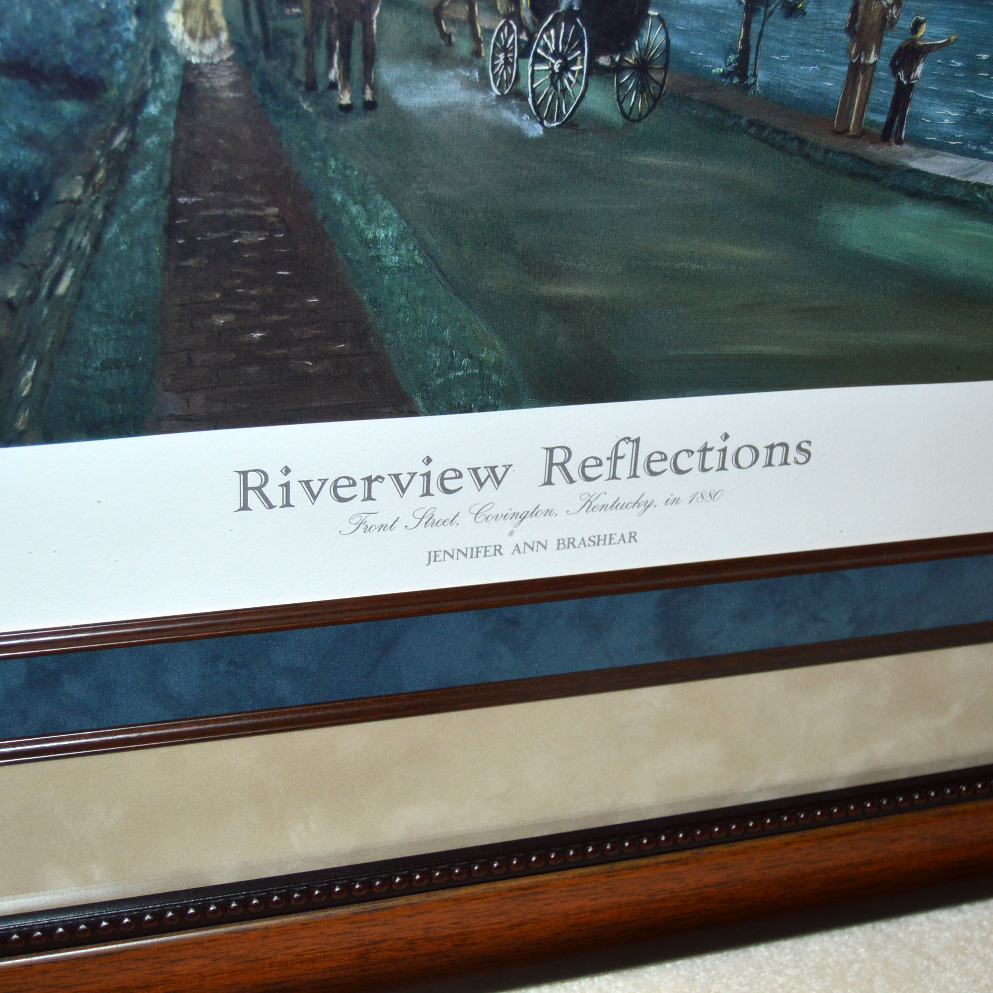 Jennifer Ann Brashear "Riverview Reflections" Offset Lithogaph