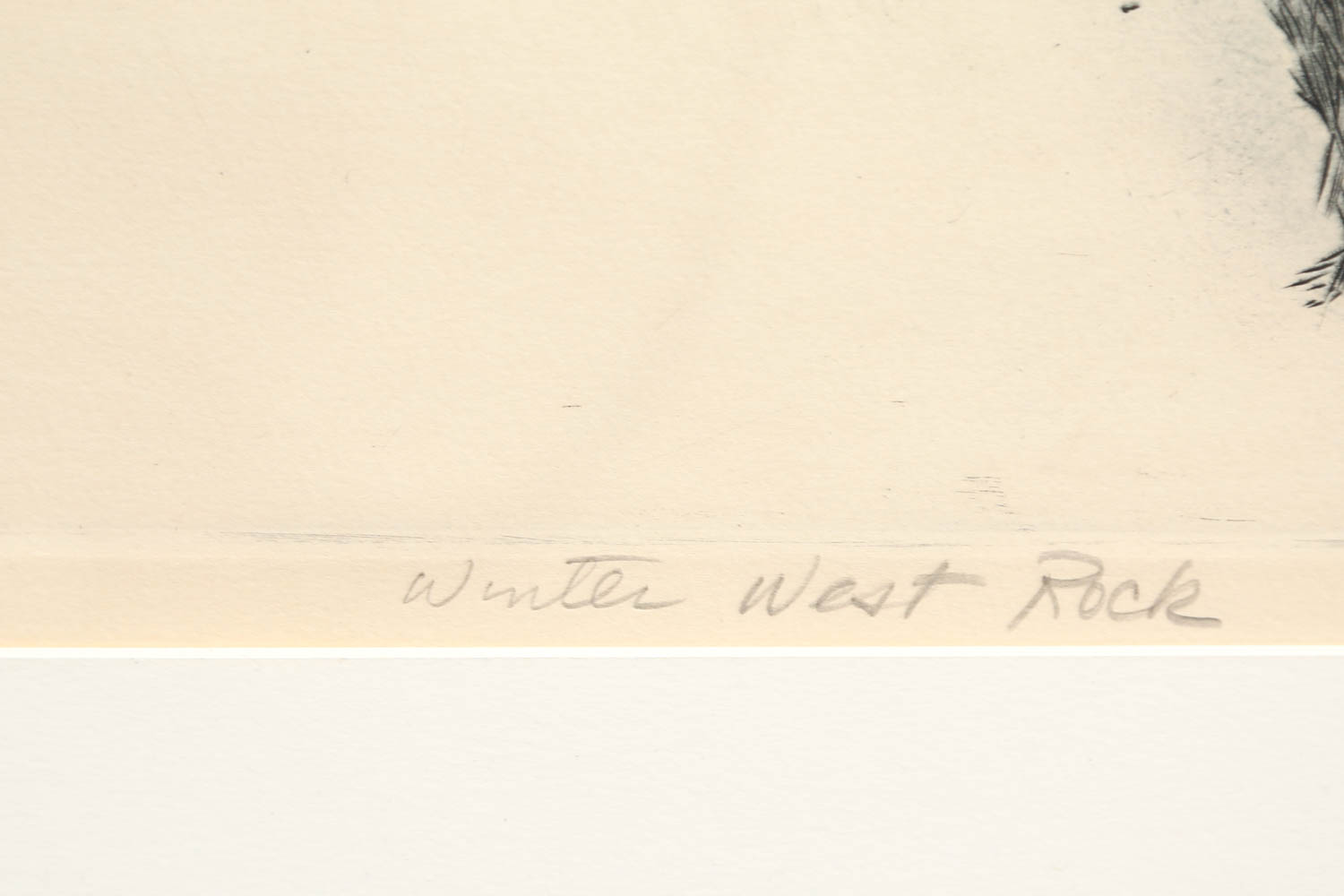 Robert Bero "Winter West Rock" Signed Limited Edition Aquatint Etching