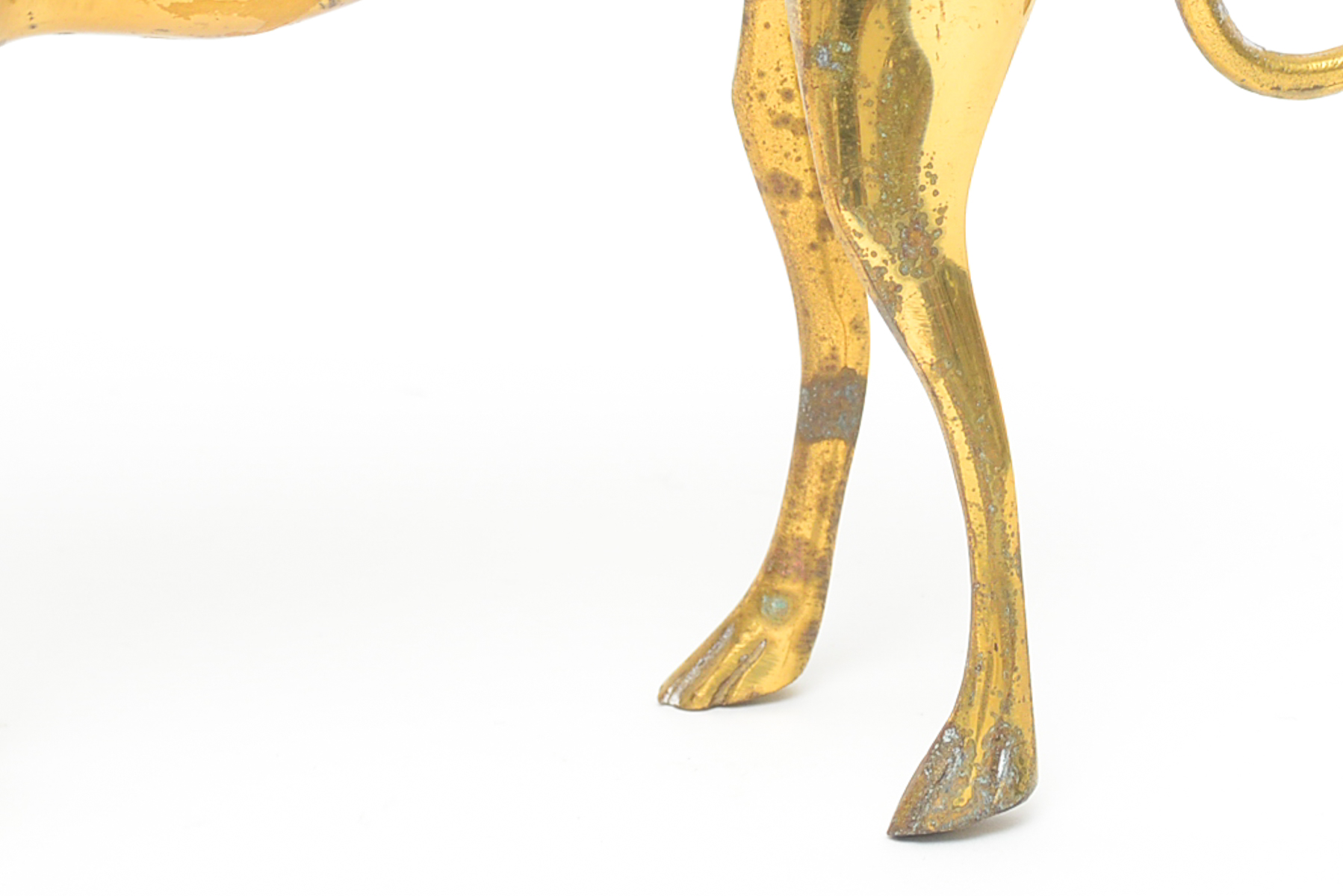 Pair of Vintage Brass Greyhounds