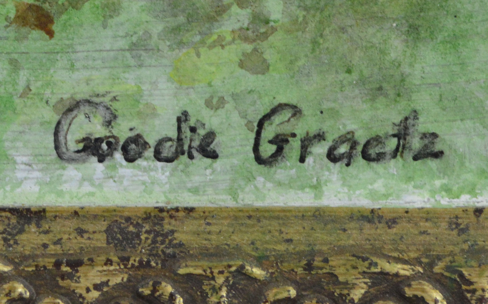 Original Oil on Board of The Annual Blessing of the Hounds at the Iroquois Hunt Club by Goodie Graetz