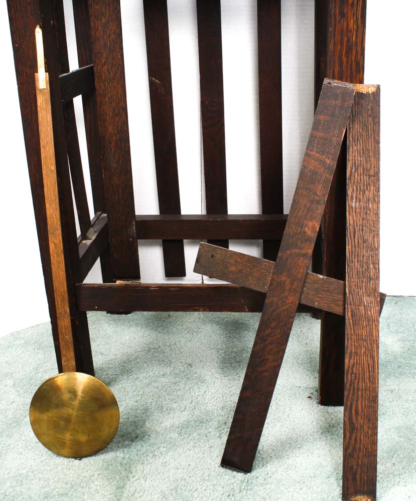 Sessions Arts and Crafts Mission Oak Grandfather Clock