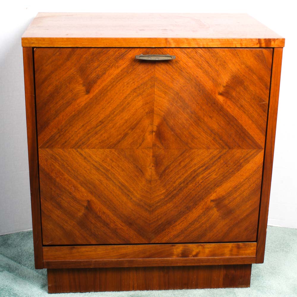 Mid Century Record Storage Cabinet