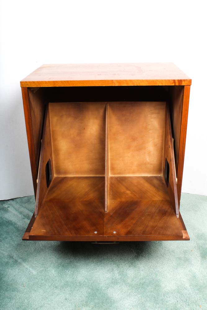 Mid Century Record Storage Cabinet