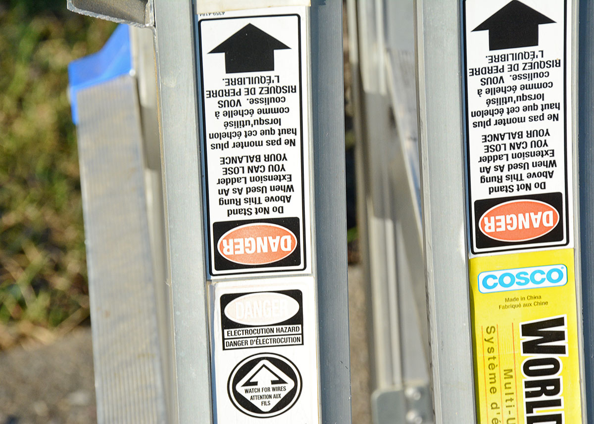 Costco "World's Greatest" Ladder with Blue Accents