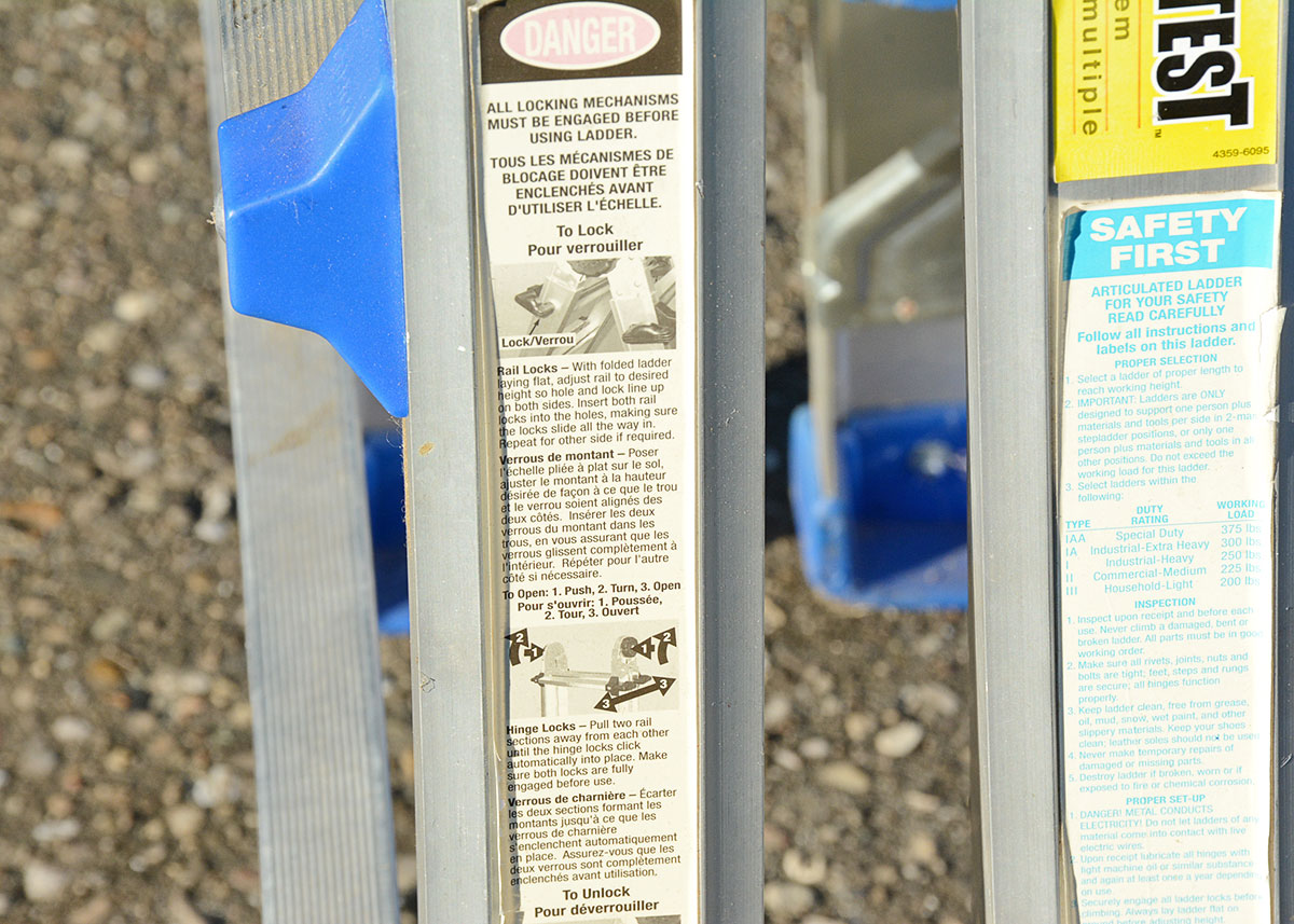 Costco "World's Greatest" Ladder with Blue Accents