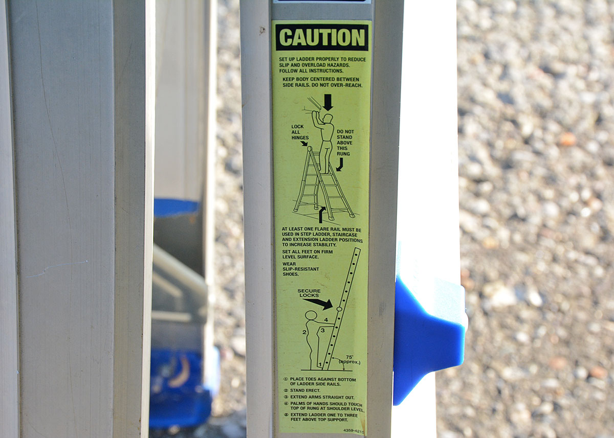 Costco "World's Greatest" Ladder with Blue Accents