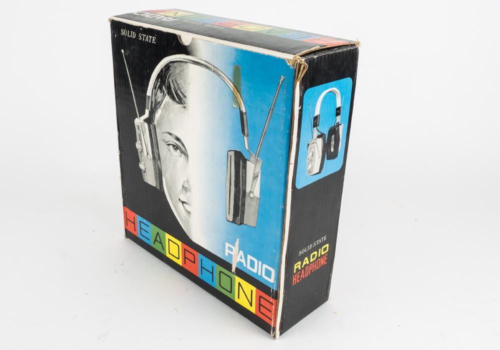 Vintage Solid State Radio Headphone