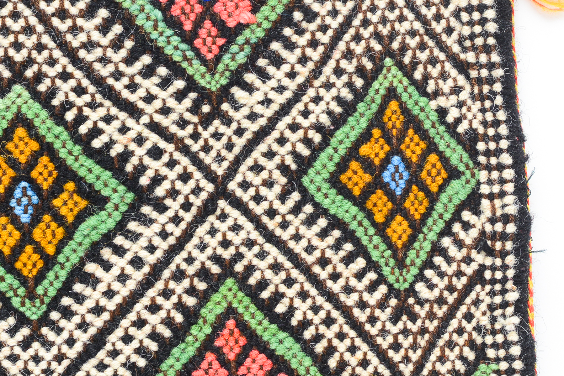 Pair of Moroccan Handmade Textile Pillowcases