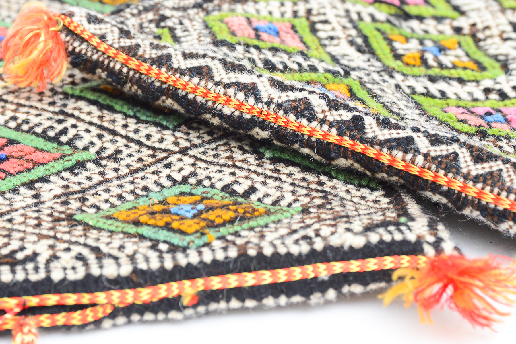 Pair of Moroccan Handmade Textile Pillowcases