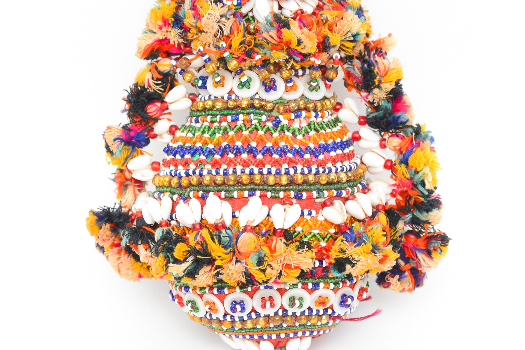 Collection of Tribal Ceremonial Bead Work Pieces