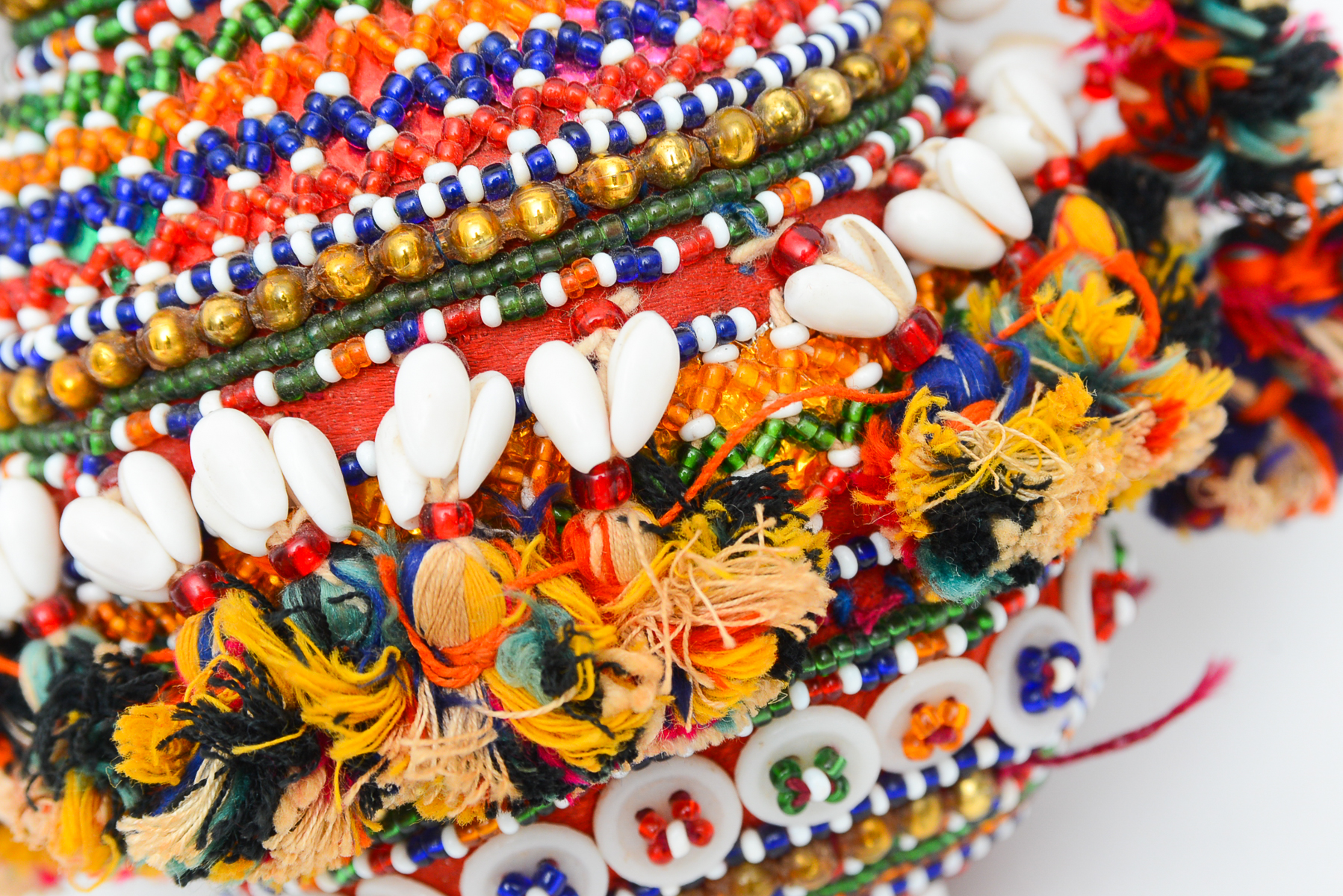 Collection of Tribal Ceremonial Bead Work Pieces