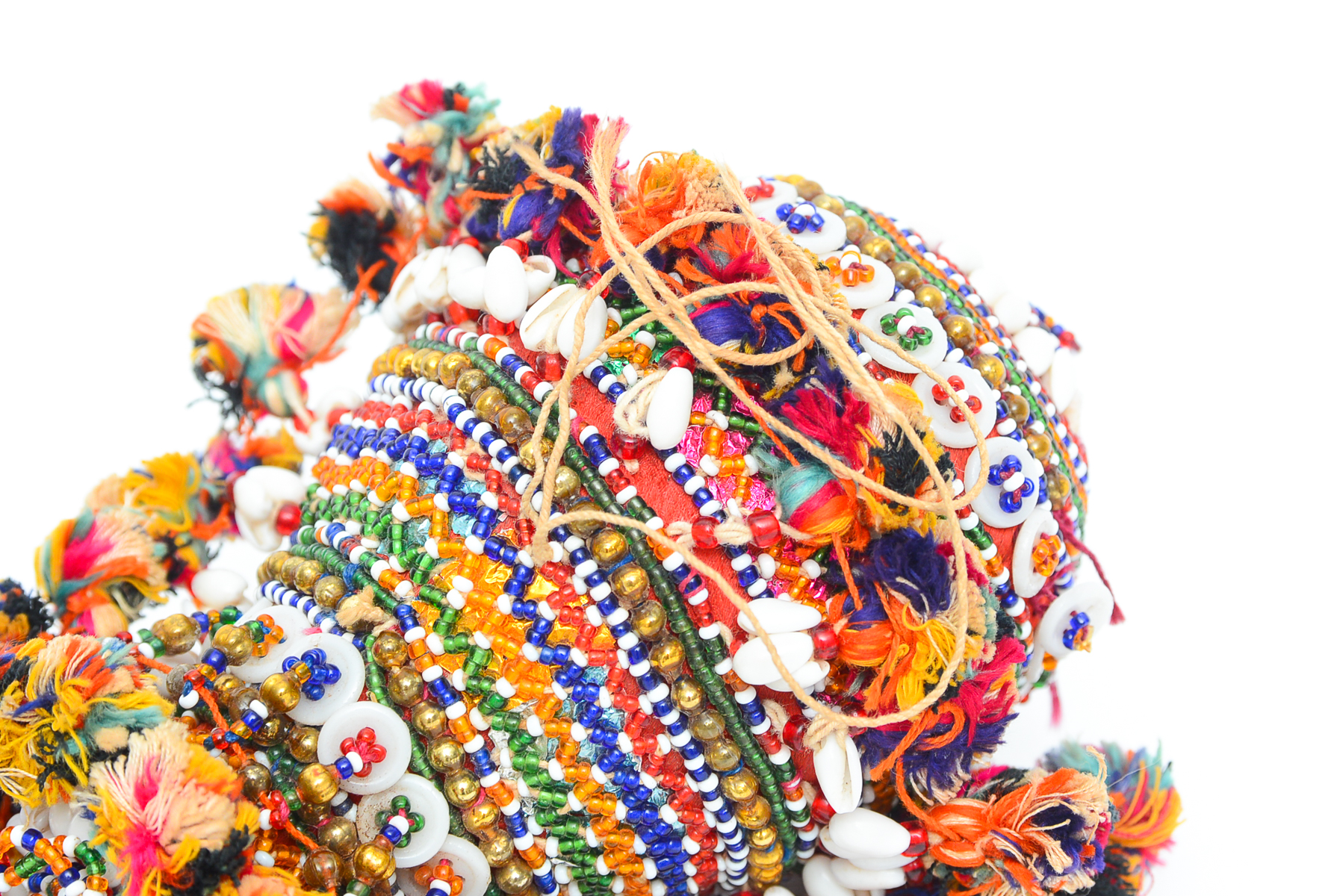 Collection of Tribal Ceremonial Bead Work Pieces