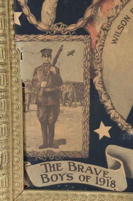 1917 Woodrow Wilson Framed Campaign Poster