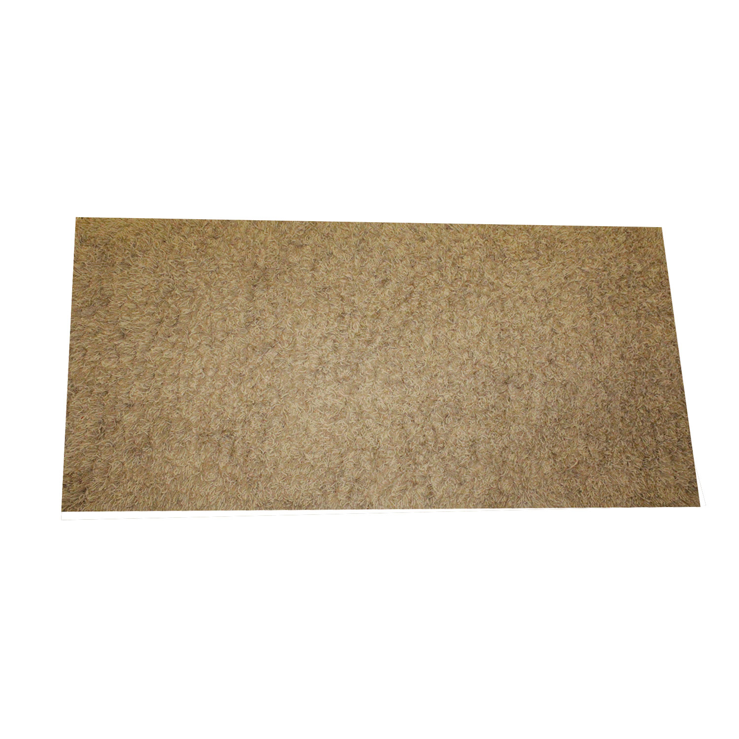 Machine-Made Mocha Brown Shag Rug