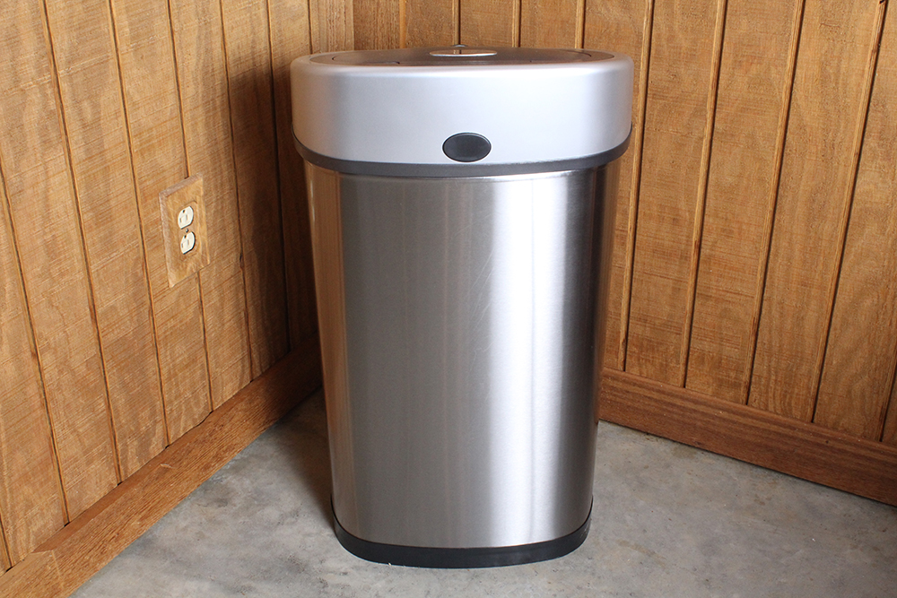Stainless Steel Ninestars Auto-Motion Sensor Trash Bin