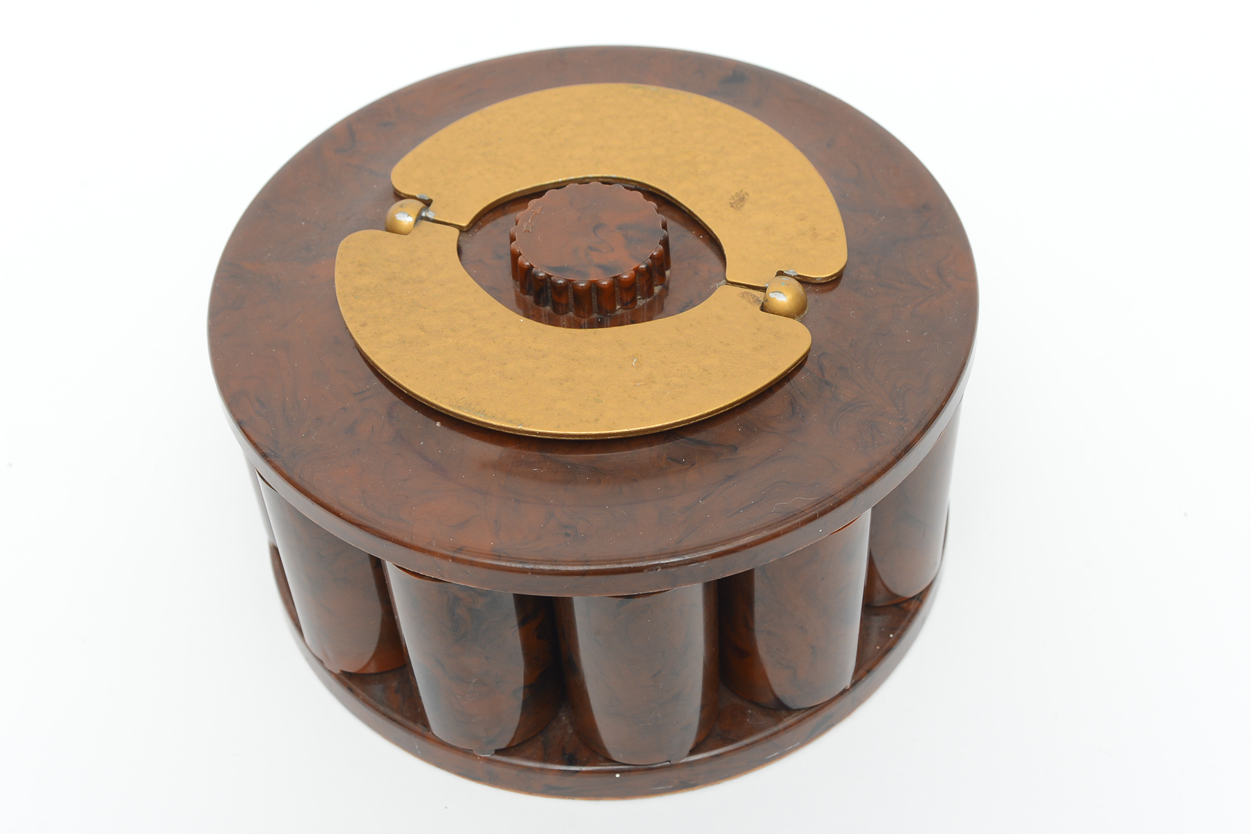 Mid-Century "Turn It Co." Poker Chip and Card Holder Set