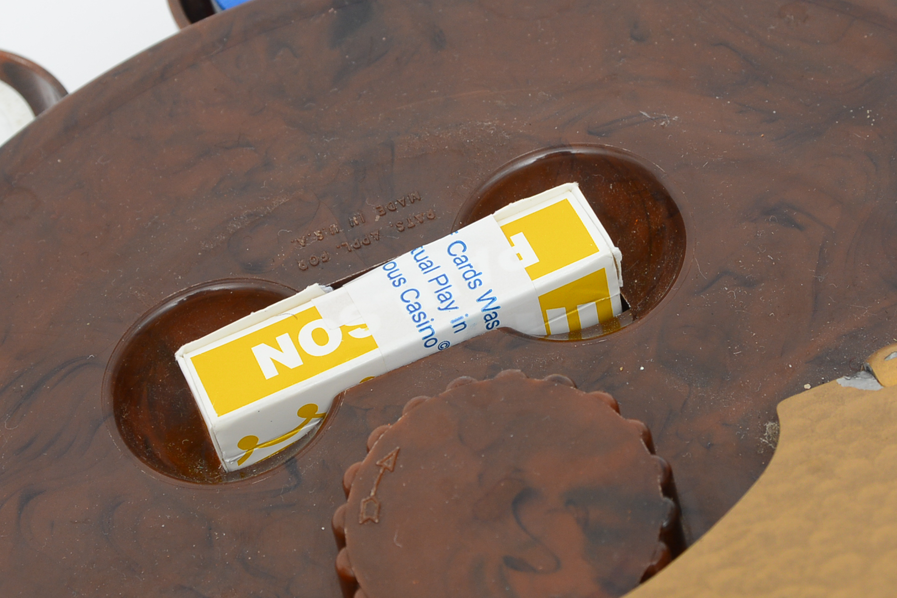 Mid-Century "Turn It Co." Poker Chip and Card Holder Set