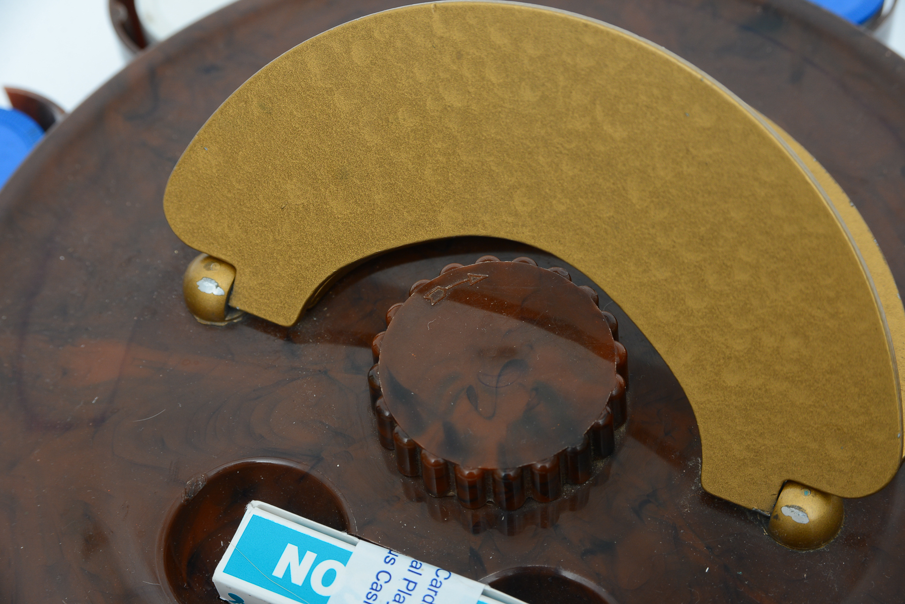 Mid-Century "Turn It Co." Poker Chip and Card Holder Set