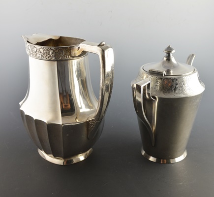 Silver Plated Rogers Teapot and Community Pitcher