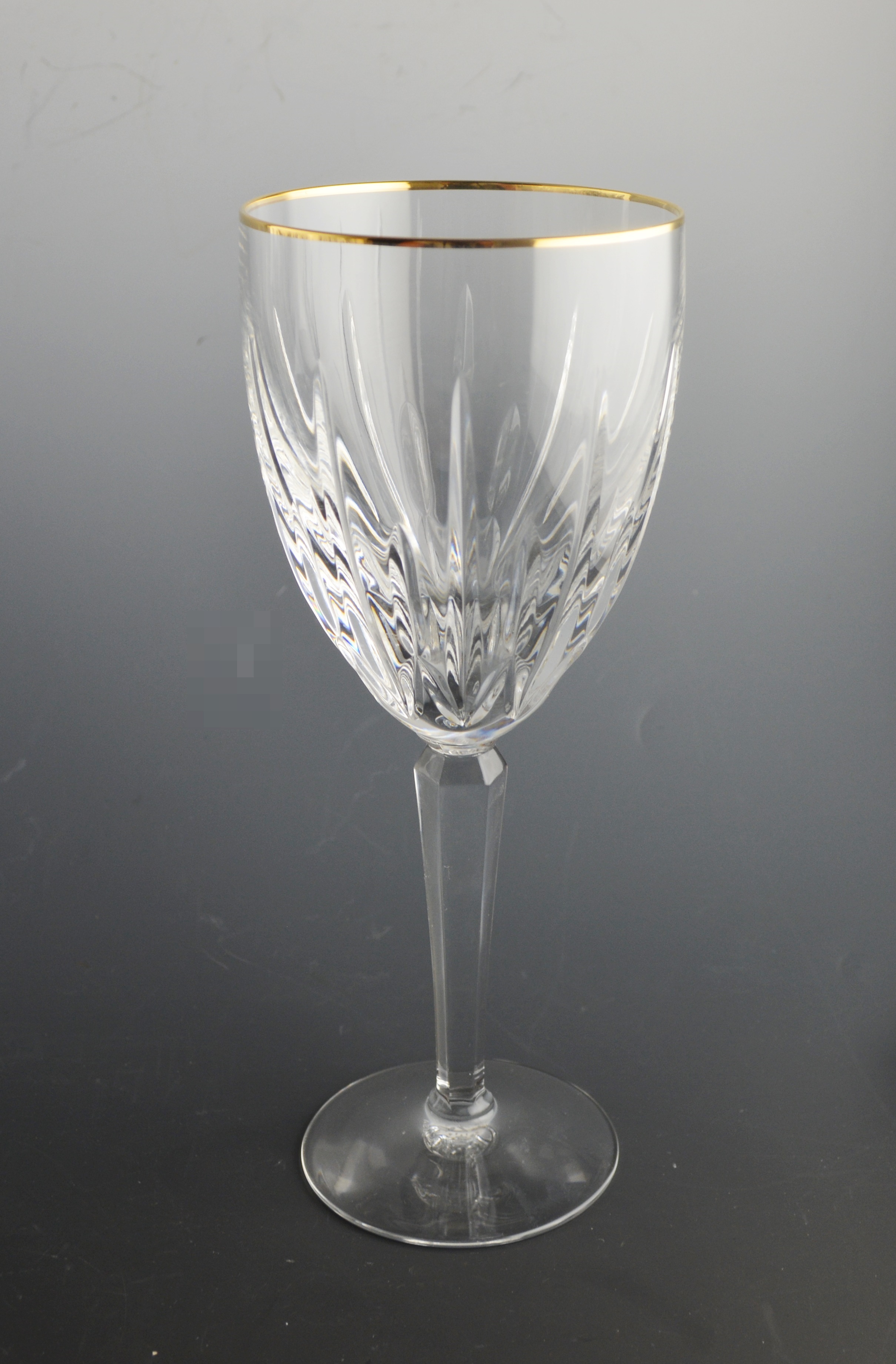 Lenox Crystal Clarity Gold Rim Wine Glasses