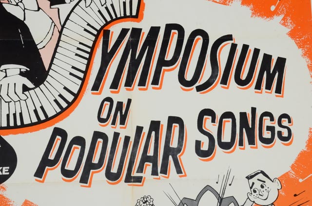 Original 1962 One-Sheet Theatrical Poster for Walt Disney's "Symposium on Popular Songs"