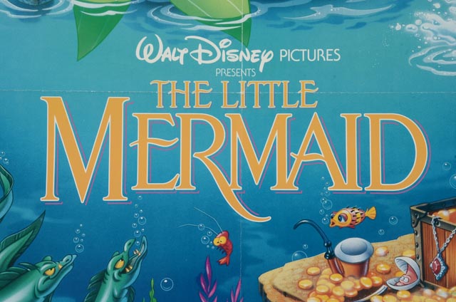 Original 1989 One-Sheet Theatrical Poster for Walt Disney's "The Little Mermaid"