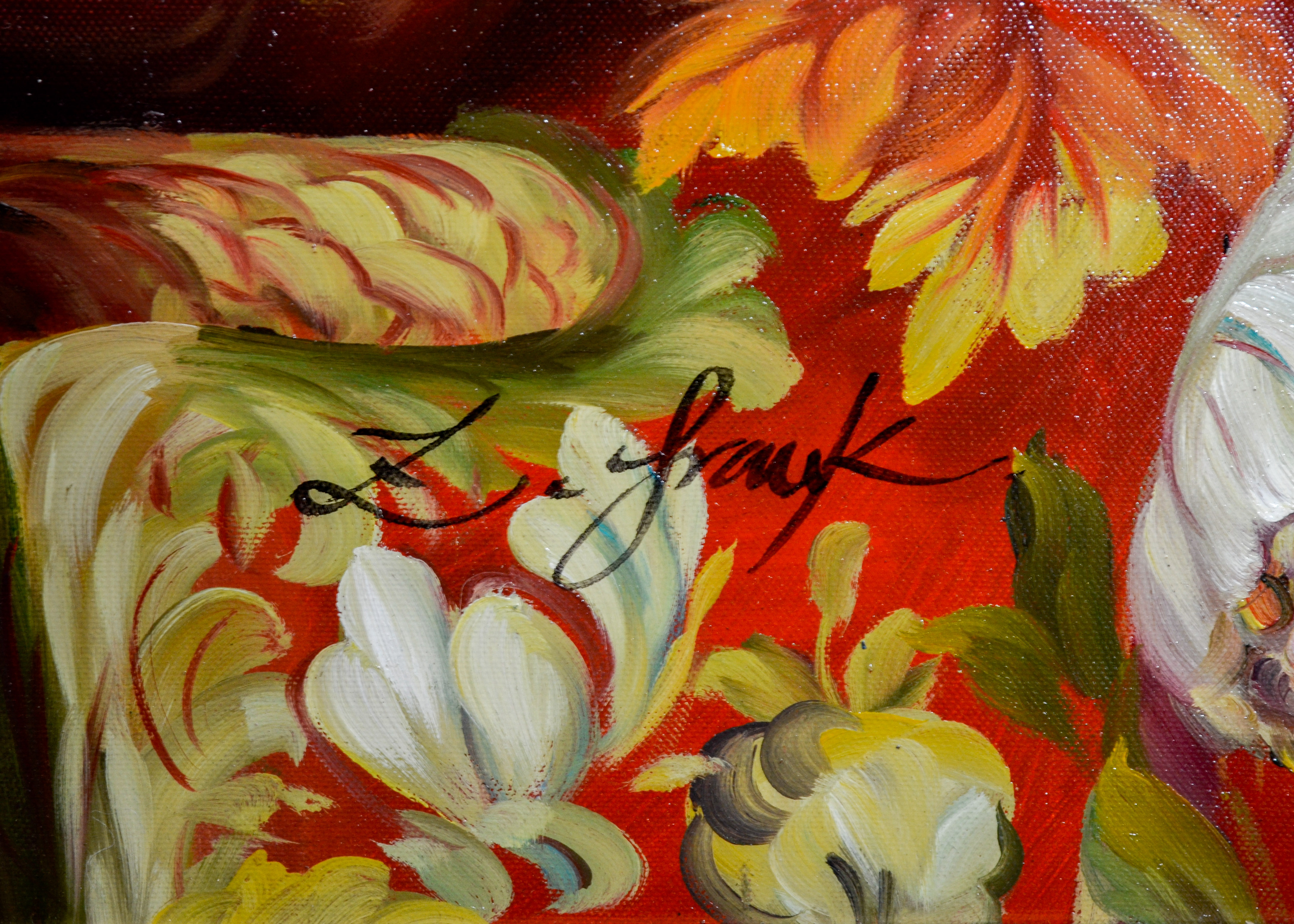 L. Frank Still Life Oil Painting