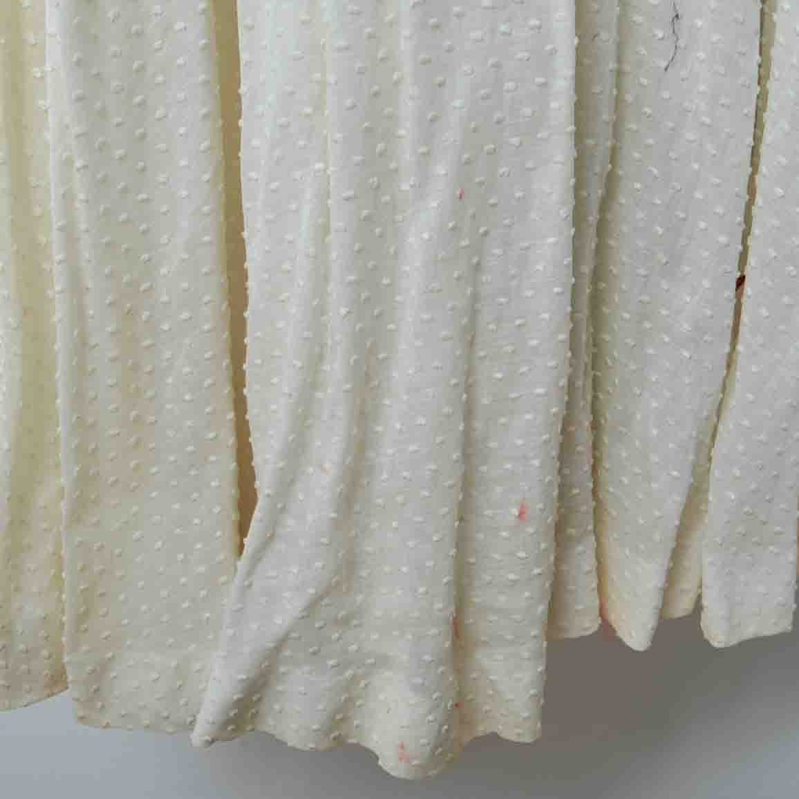 Vintage White Daisy and Dot Dress with Cropped Jacket