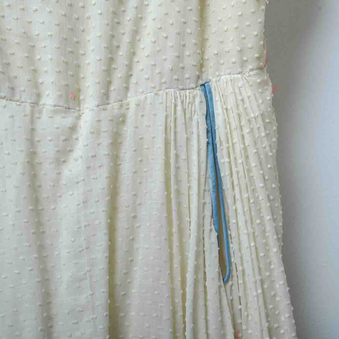 Vintage White Daisy and Dot Dress with Cropped Jacket