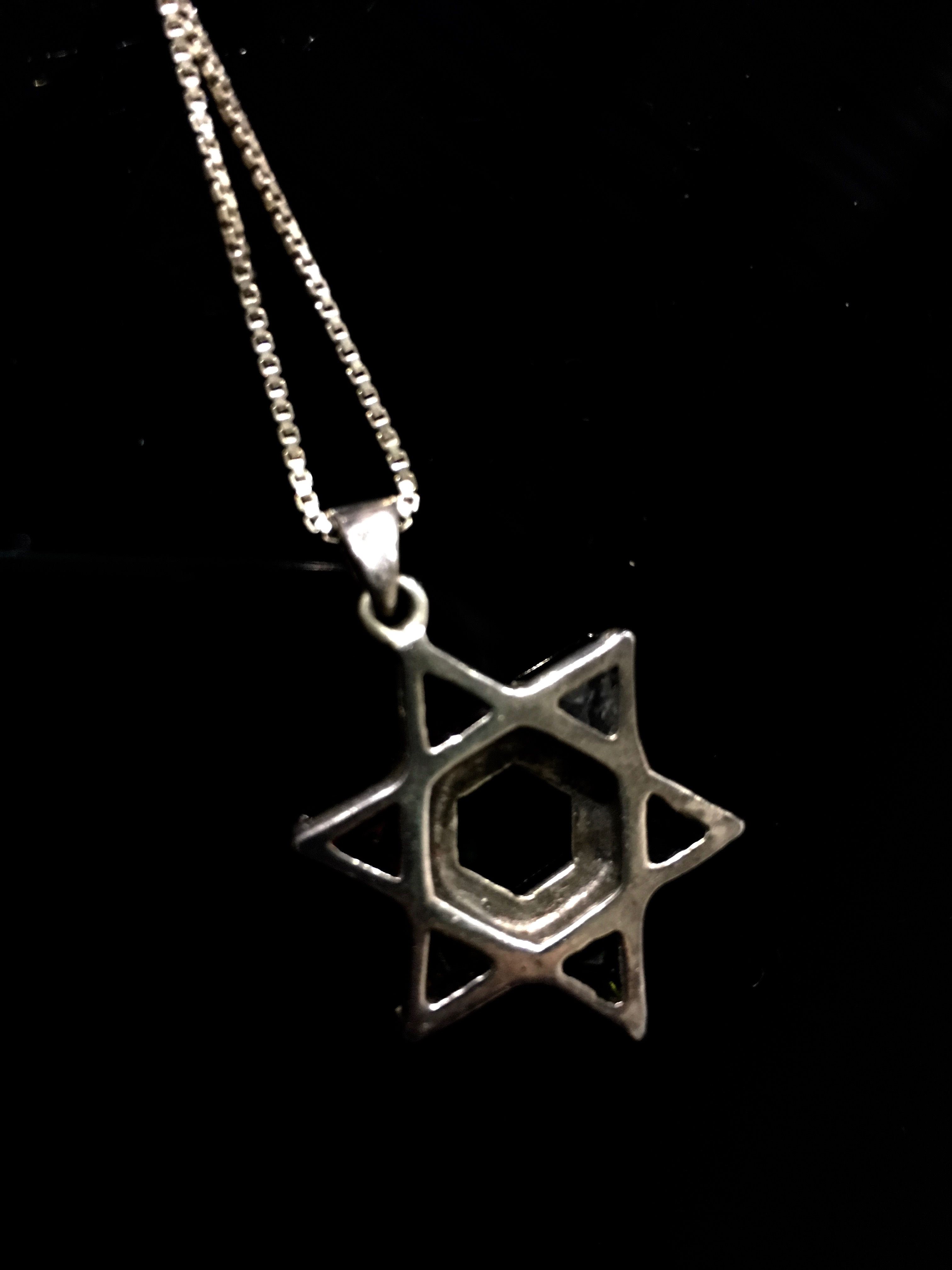 Sterling Silver Star of David Necklace
