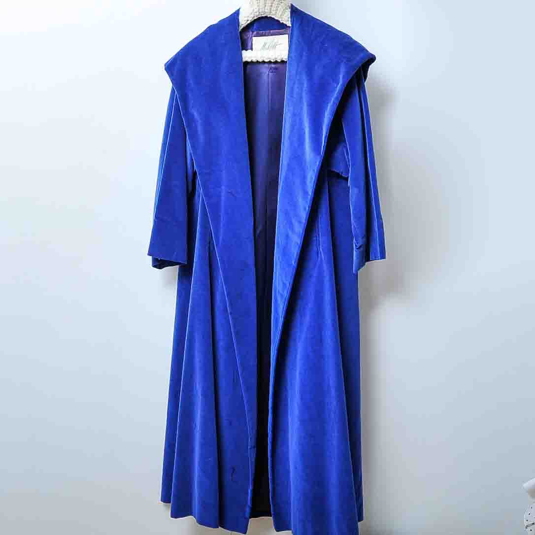 Vintage Makoff Royal Blue Velvet Jacket