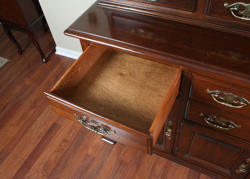 Mahogany Breakfront China Cabinet