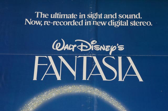 Original One-Sheet Theatrical Poster for 1982 Re-release of Walt Disney's "Fantasia"