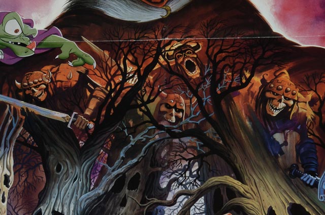 Original 1985 Advance One-Sheet Theatrical Release Poster for Walt Disney's "The Black Cauldron"