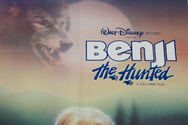 1987 Original One-Sheet Theatrical Poster for Walt Disney's "Benji The Hunted"