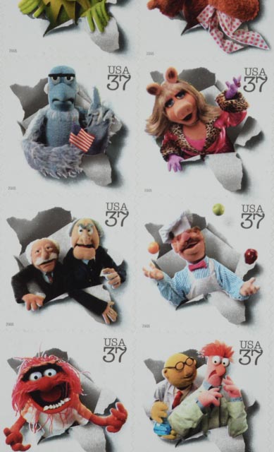 Jim Henson "Muppets" US Postage Stamp Sheet 2004
